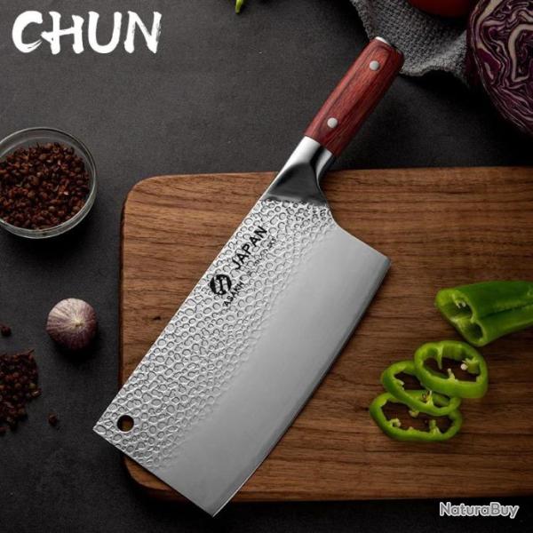 Couteau � viande en acier inoxydable, 7.5 pouces avec manche en Pakkawood,