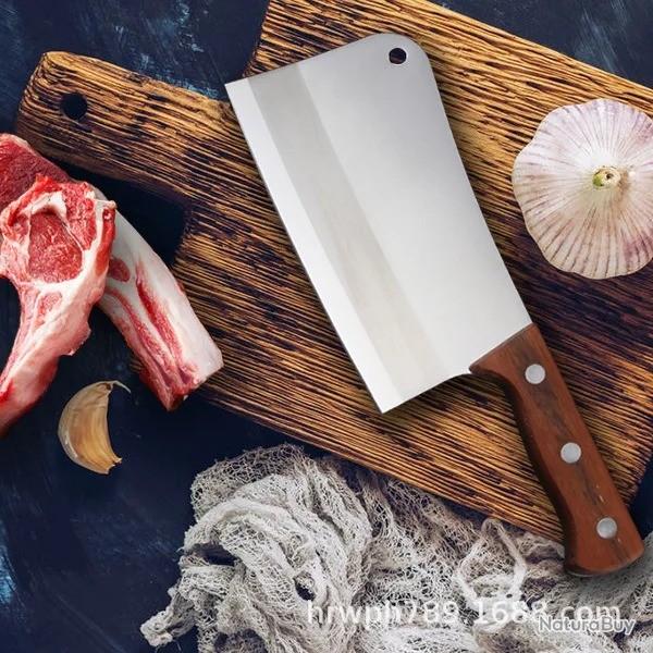 Grand couteau � os en acier inoxydable de haute duret�-*Traditional Blade -* LIVRAISON GRATUITE !