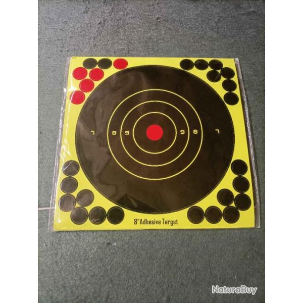 Cible ractive autocollante Lot de 10 cibles adhsives ractives  l'impact du projectile