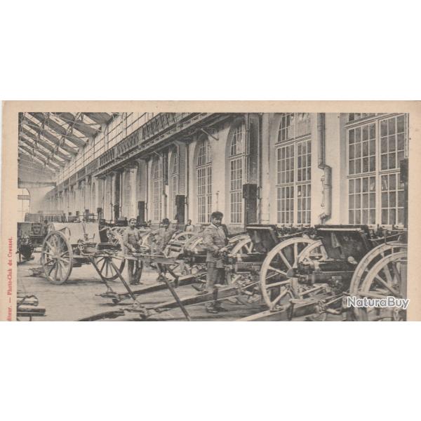 CPA -LE CREUSOT - Usines SCHNEIDER - Montage des Canons de Campagne N�523