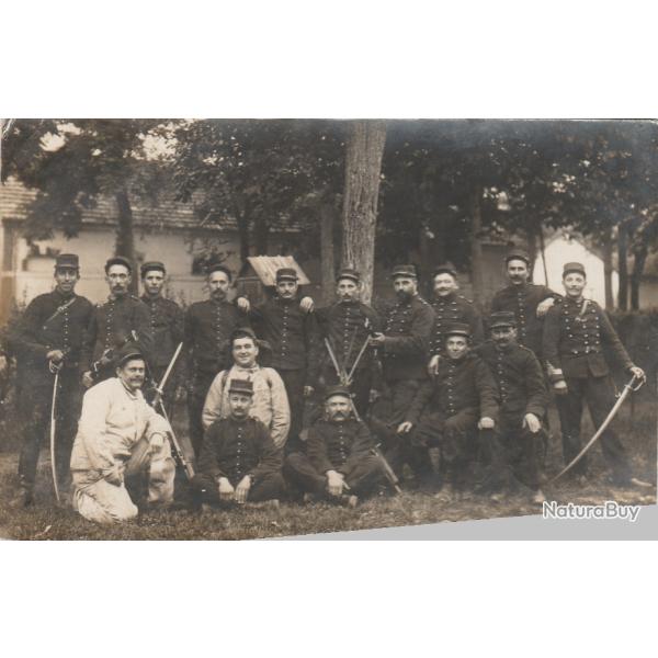 CPA - carte photo - groupe militaires  N�524