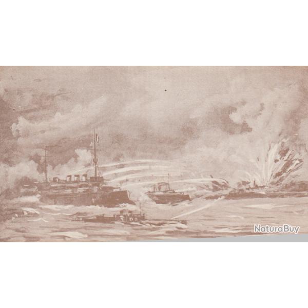 CPA -CROQUIS DE LA GUERRE DE 1914 BOMBARDEMENT DE CATTARO  N�516