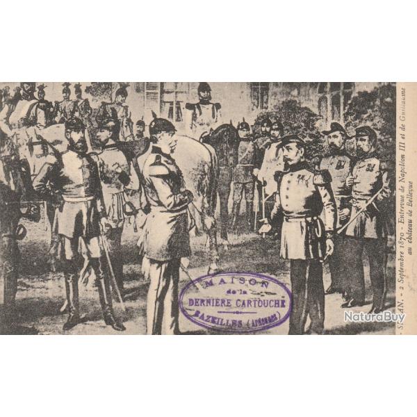 CPA -SEDAN.Septembre 1870 �ternue de napol�on  III et guillaume au ch�teau de Bellevue   N�145