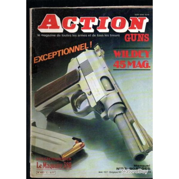action guns 53, maquaire 380, wildey 45 magnum, coach gun, pistolet lahti, les flics de l'ouest,