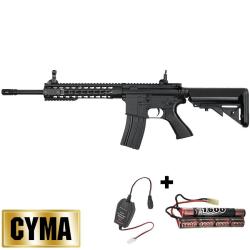 R&eacute;plique airsoft M4 AEG automatique, KeyMod, id&eacute;ale d&eacute;butants