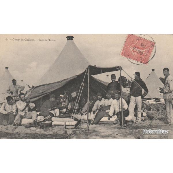 CPA -51 Camp de CHALONS Sous la Tente N�164