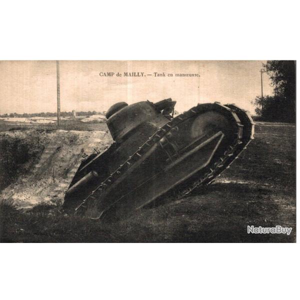CPA - CAMP DE MAILLY Tank en manoeuvre -N�849