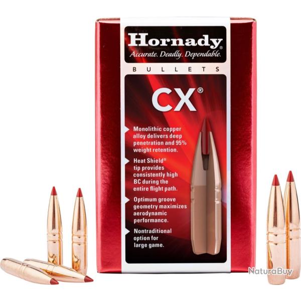 HORNADY OGIVES CX(TM) CALIBRE .30 180gr - 11.7g x50