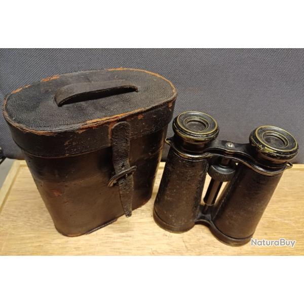 Tr�s anciennes jumelles type Galil�e avec �tui cuir - fin XIX� si�cle
