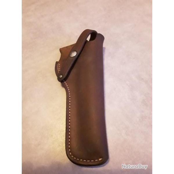 �tui holster en cuir pour colt python de 6 pouces