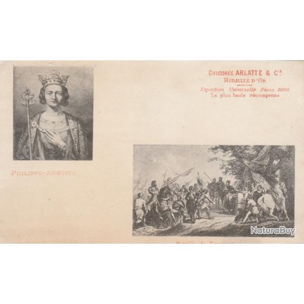 cartes postales anciennes de r�clames pour la Chicor�e Arlatte N�857