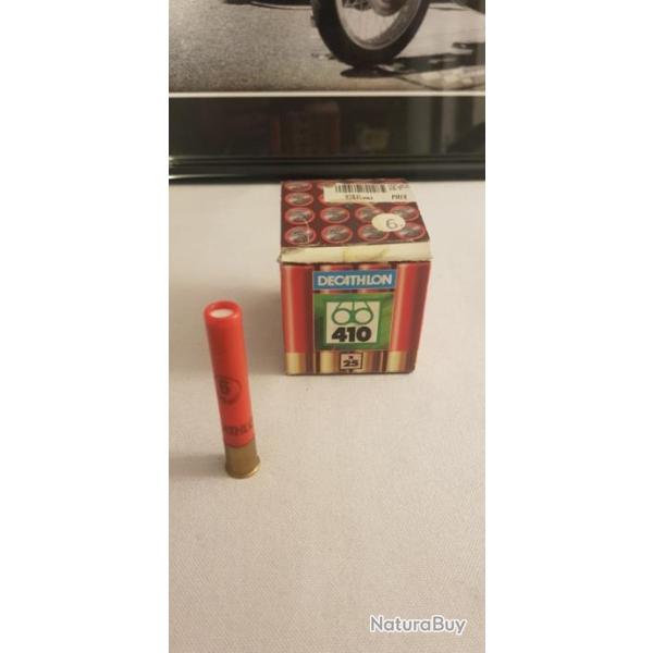 Vends 1 bo�te de 25 cartouches � plombs de calibre 410 Magnum en 12mm DECATHLON