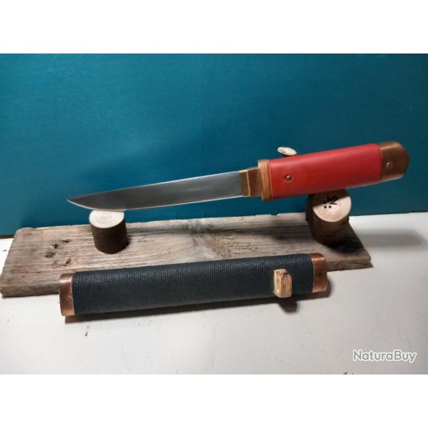 Couteau tanto style aikuchi forg� xc75