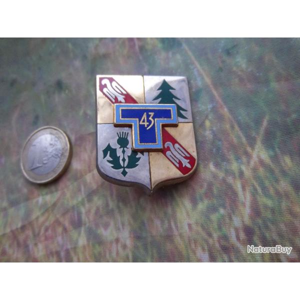 insigne militaire 43 �me r�giment transmissions dissous en 2002 Boussemart