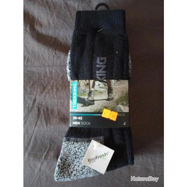 Lot de 2 paires de chaussette de randonn�e 39-42