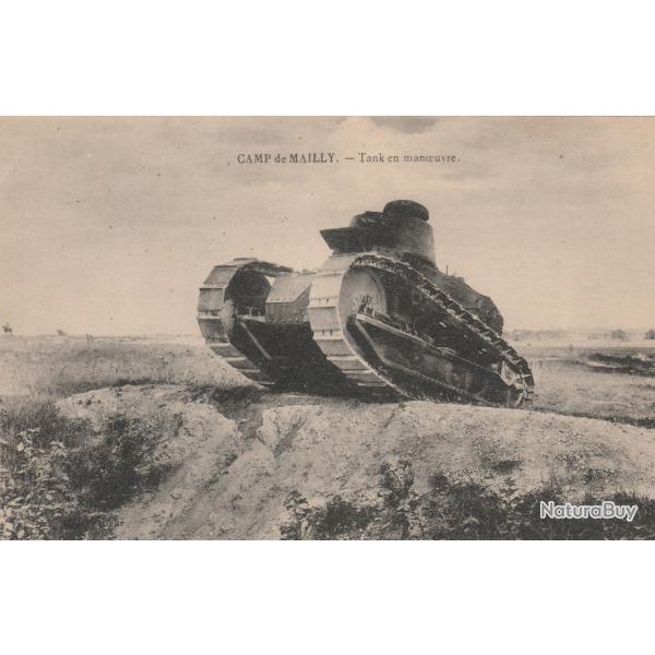 CPA - CAMP DE MAILLY - TANK EN MANOEUVRE -N�008