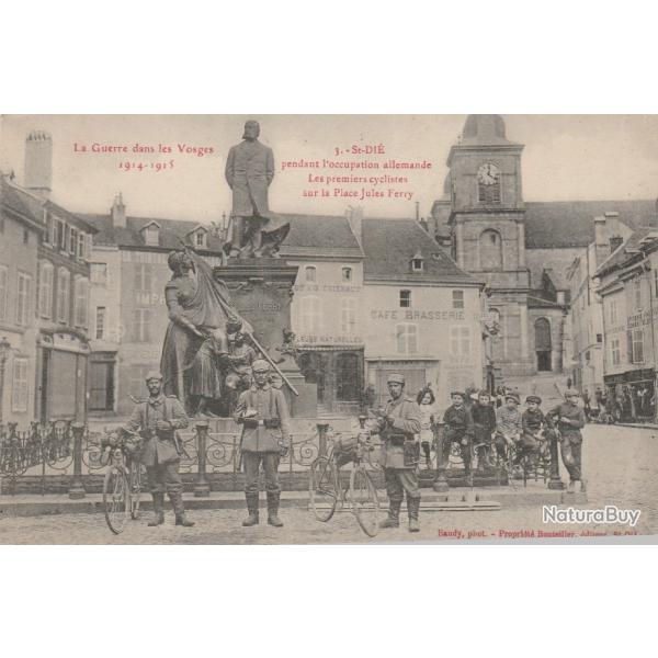 CPA - PENDANT L'OCCUPATION ALLEMANDE LES PREMIERS CYCLISTES -N�007