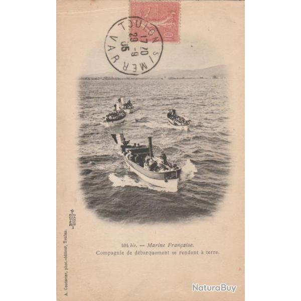 CPA - Marine Francaise Compagnie de debarquement se rendant a terre - N� 032