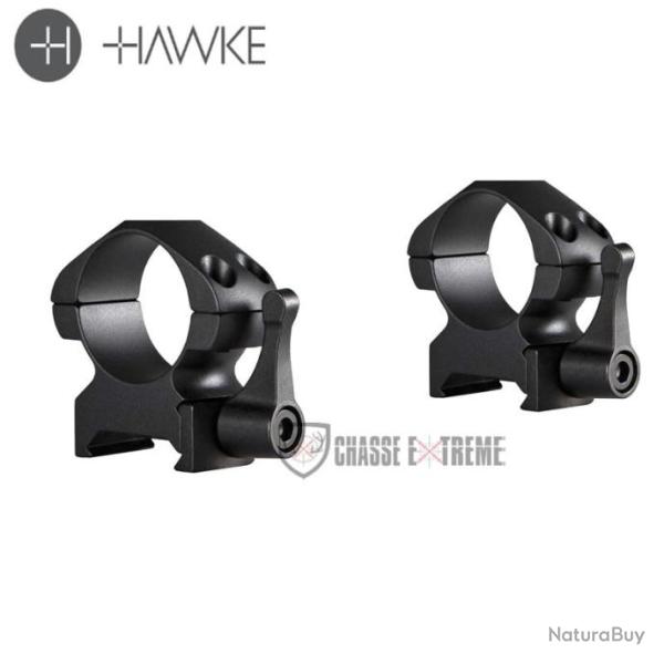 Colliers de Montage HAWKE Acier Pr�cision Weaver 1" � Levier Medium