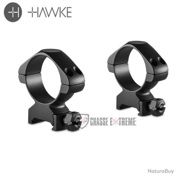 Colliers de Montage HAWKE Acier Pr�cision Weaver 34mm � �crou Bas