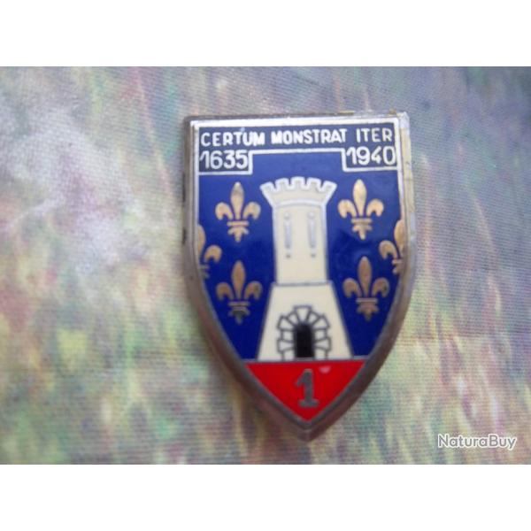 insigne militaire 1er r�giment de cuirassiers arm�e de terre arme blind�e cavalerie