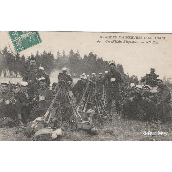 CPA - Guerre 1914-18 Grandes manoeuvres d' automne 69 � Grand' Halle d' infanterie militaire- N� 875