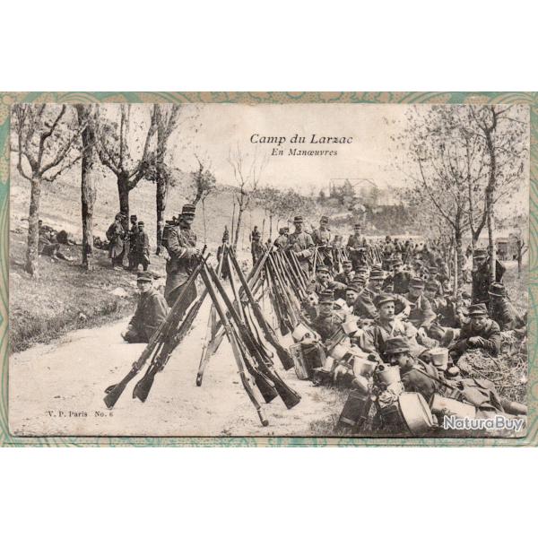 CPA - Camp du Larzac En manoeuvre- N� 7424