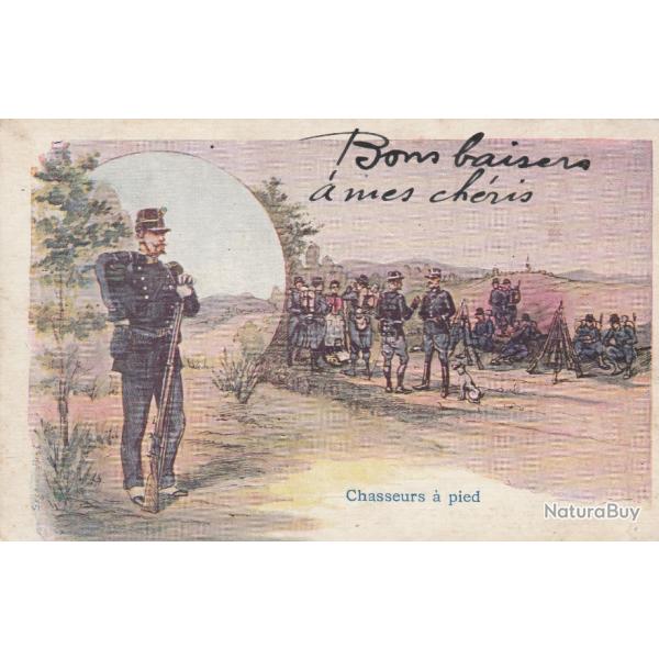 CPA -  Chasseurs a pied- N� 569
