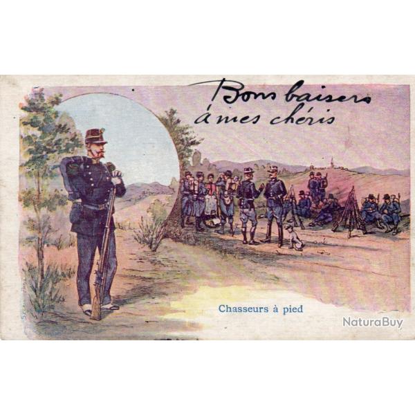 CPA -  Chasseurs a pied -N�7512