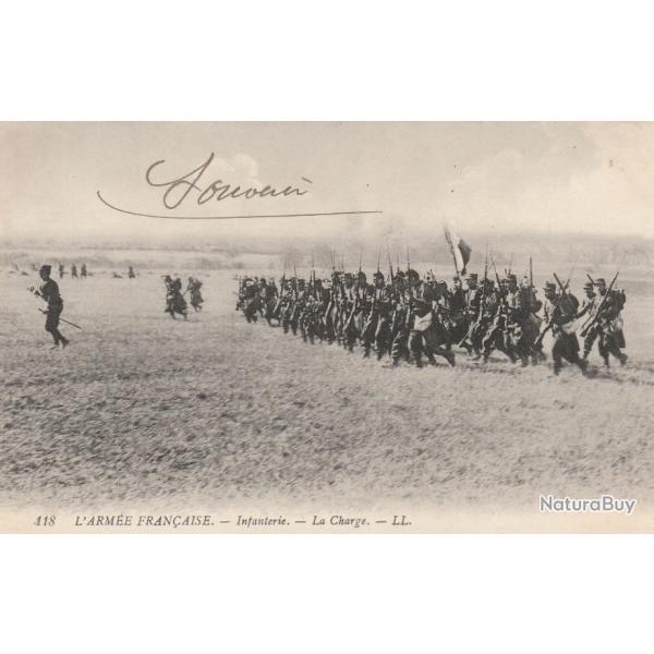 CPA -  Arm�e Fran�aise  infanterie francaise  la charge- N�001