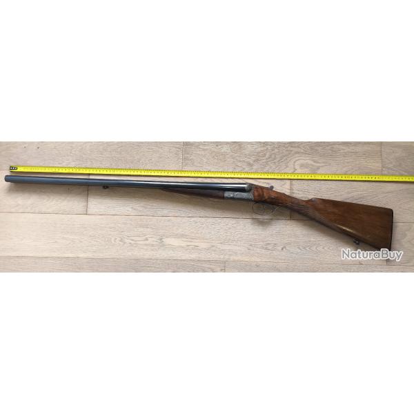 Magnifique fusil juxtapos� Verney-Carron, calibre 12, crosse anglaise avec goutte d'eau.