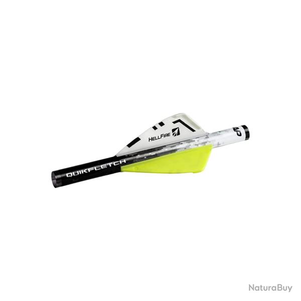 VANES NAP QUICK FLETCH HELLFIRE 2" JAUNE