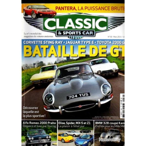 classic & sport car 30 de 2015 ,de tomaso pantera, gilbern f11, alfa rom�o 2000 praho, roadster ,