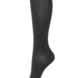 Chaussettes homme et femme hautes laine tr&egrave;s fine ray&eacute;e ou uni 35/39 Haut/genou gris anthracite