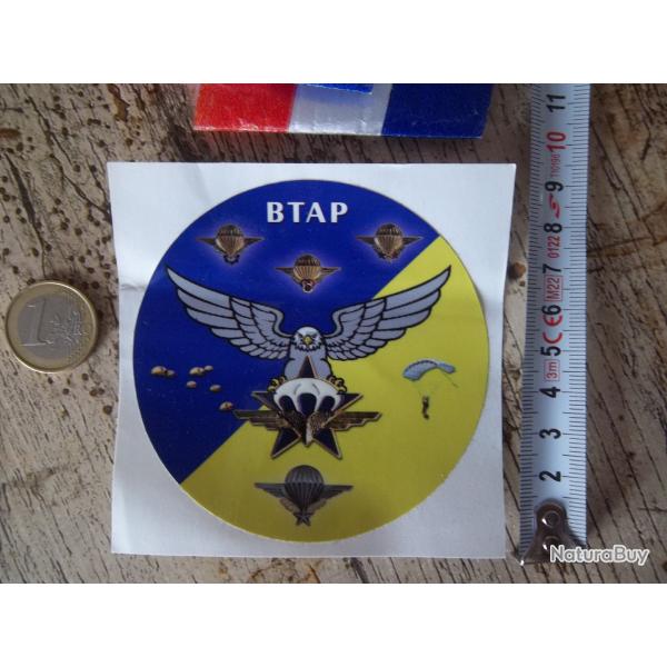 autocollant bataillon troupes a�roport�es 1 er chasseurs parachutiste