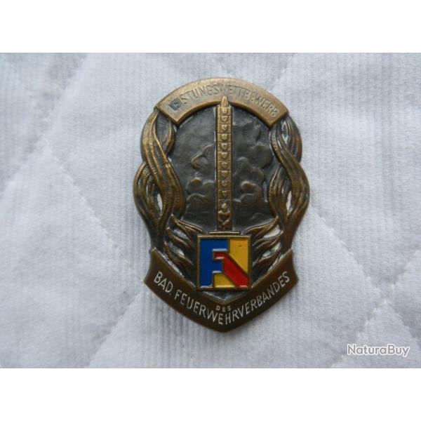 insigne de r�ussite de l'association des Pompiers du duch� de Bade Baden