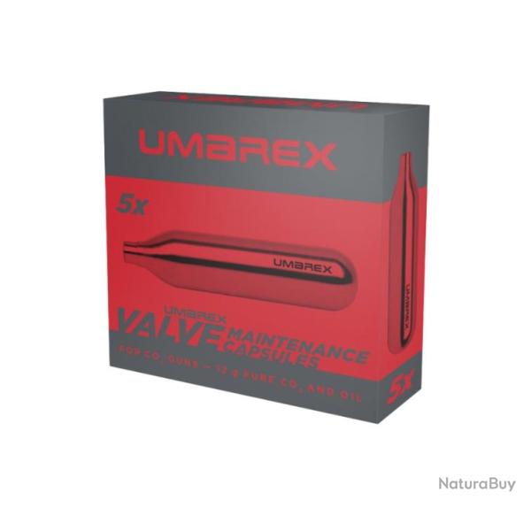 5 Capsules CO2 de 12 grammes silicon� | Umarex (0000 5502)