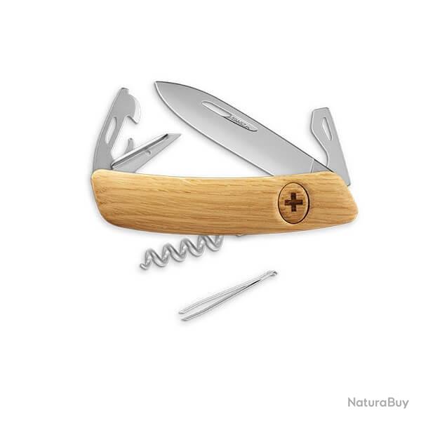 SZD03CHEM Couteau suisse lame mate Swiza ch�ne
