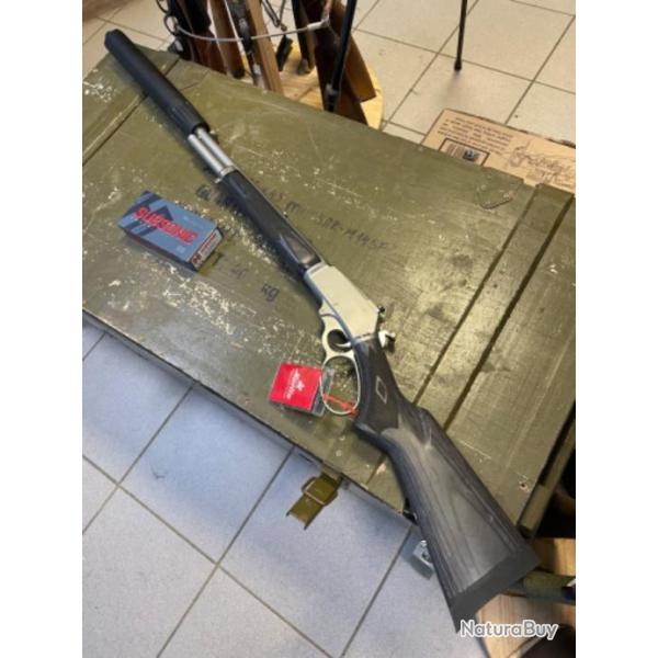 Marlin 1895 Trapper Inox cal 45/70 Govt. Canon de 41 cm avec mds A-Tec A-Sub 9. Cat�gorie C.