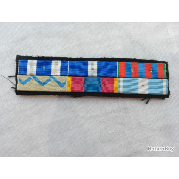 barrette de rappel de 6 d�corations militaires 1