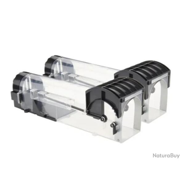 Pi�ge � Rats et Souris Vivants - R�utilisable et Sans Cruaut� - Plastique Transparent 32 cm