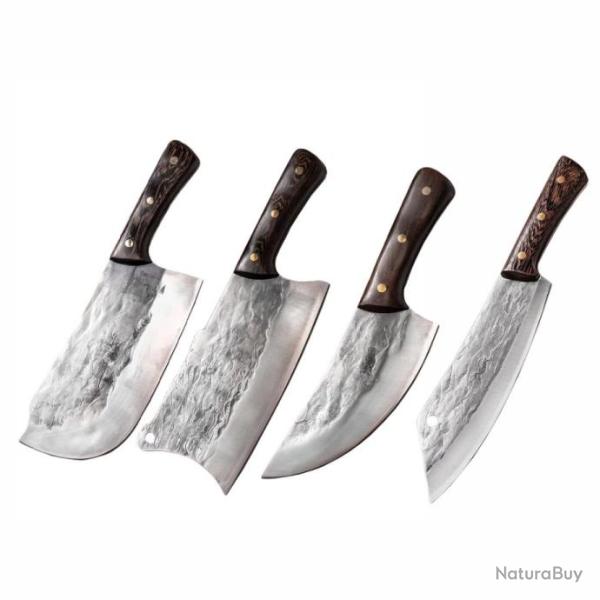 Couteau en acier  haute teneur en carbone -*4 PCS*