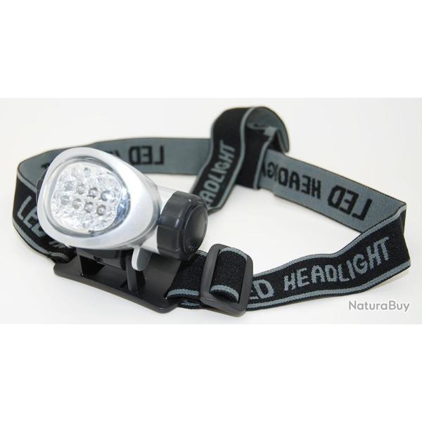 LAMPE FRONTALE 8 LED � HAUTE INTENSIT� DE LUMINOSIT�.