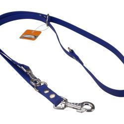 Laisse R&eacute;glable BIOTHANE 19mm bleu roi 2 m 19 mm