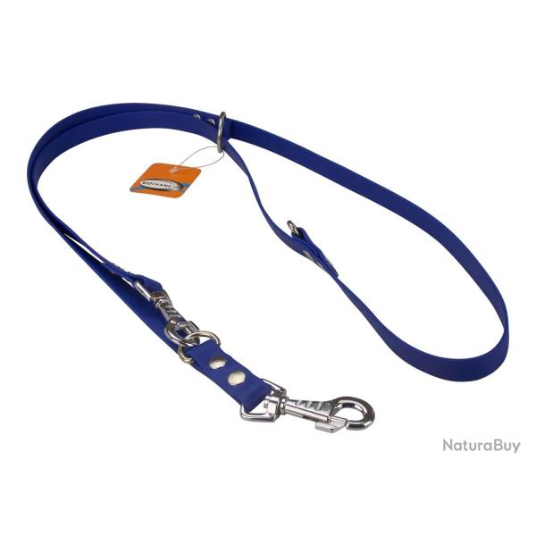 Laisse R�glable BIOTHANE 19mm bleu roi 2 m 19 mm