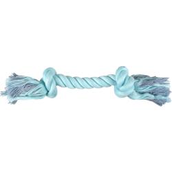 jouet os corde S turquoise 20 cm
