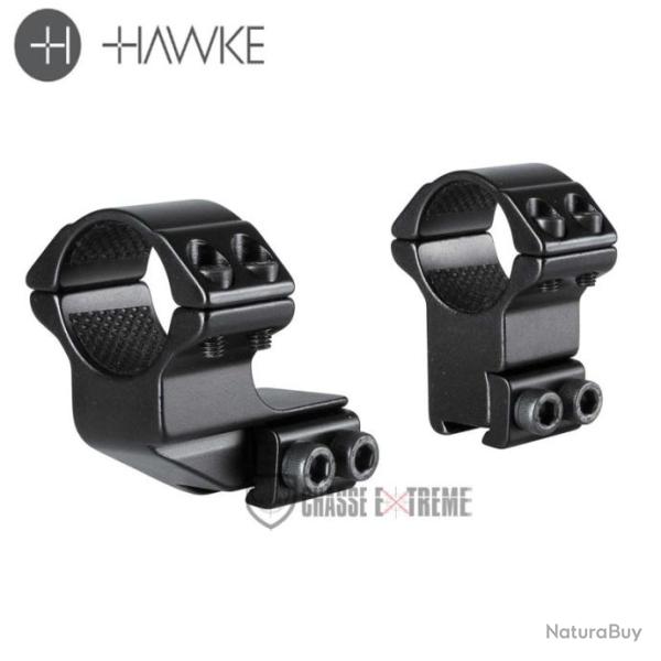 Bague d'Extension HAWKE 25 mm 1" (2 Pi�ces) pour Colliers de Montage 9-11 mm Haut