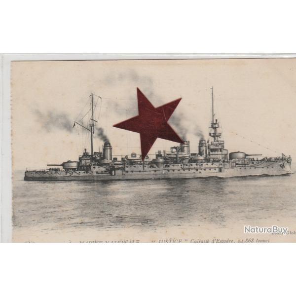 CPA - MARINE NATIONALE -JUSTICE CUIRASSE D'ESCADREN�064