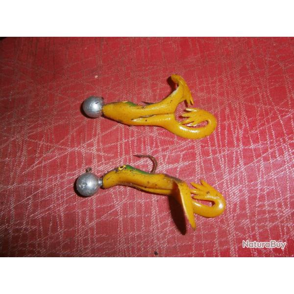 leurres grenouille � t�te plomb�e