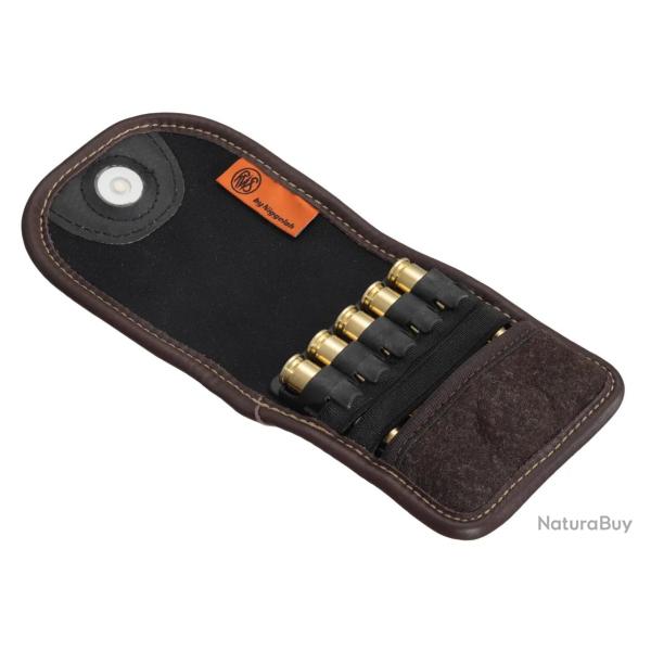 �tuis en Cuir Marron pour 5 cartouches RWS
